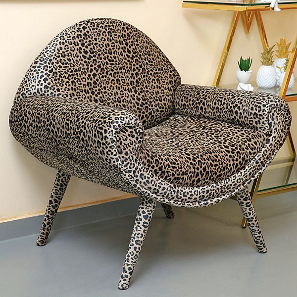 Slika Fotelja leopard print GONDOLA Y-21 83x48x85 cm