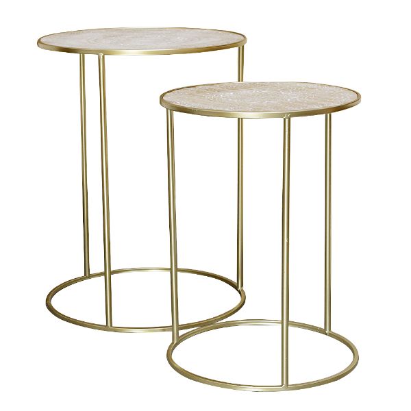 Slika Set stolova metal/drvo 2/1 